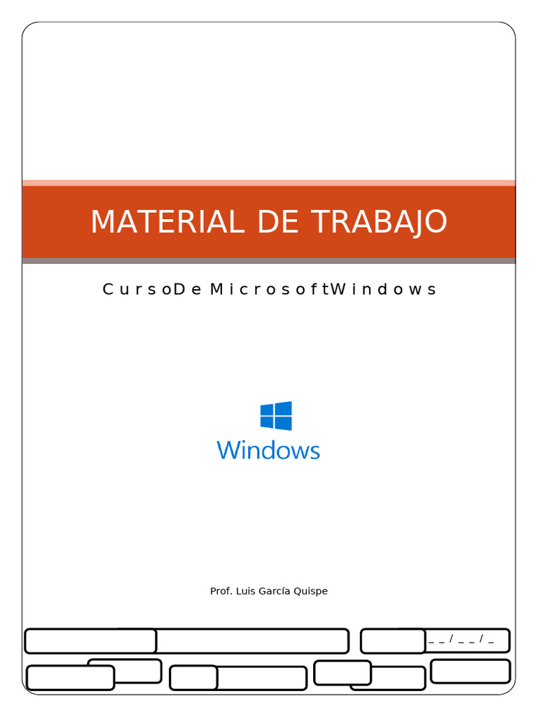 Curso Básico de Microsoft Windows | PDF | Ventana (informática ...