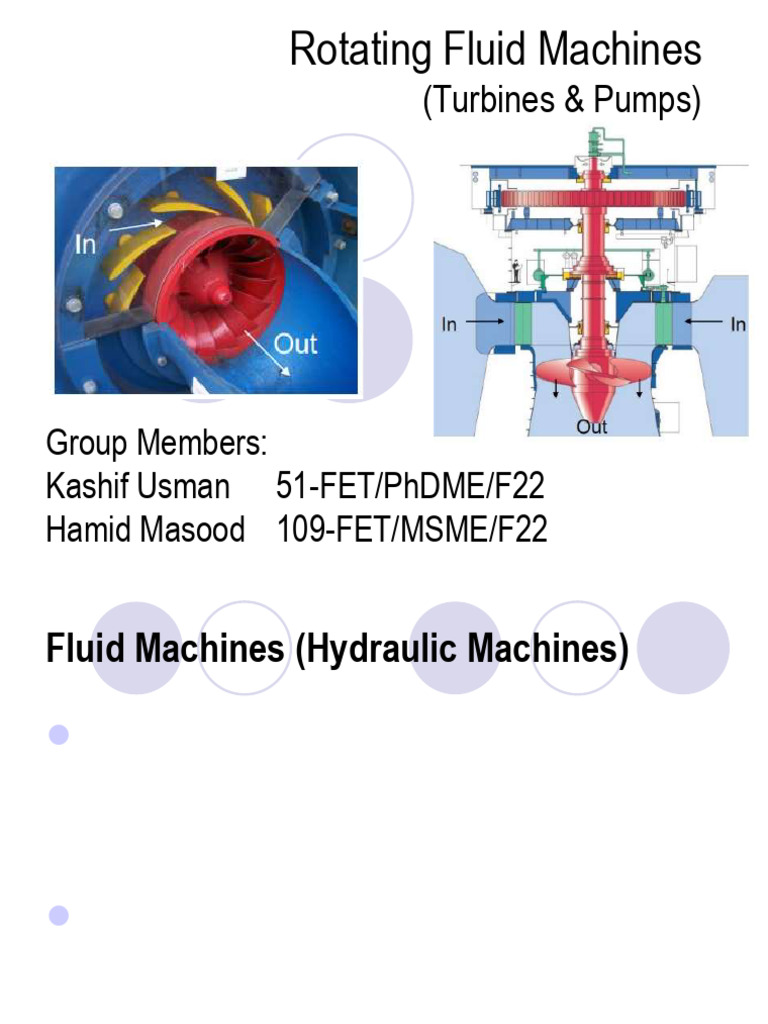 Rotating Fluid Machines | PDF | Pump | Turbine