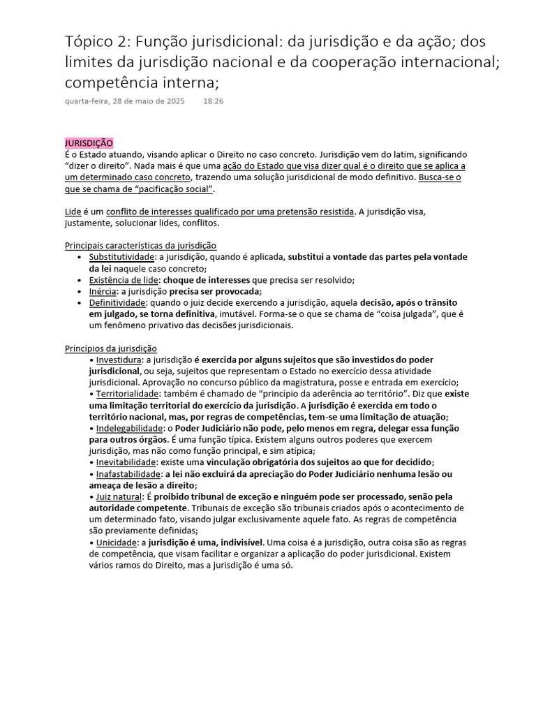 Função Jurisdicional e Ação no CPC | PDF | Jurisdição | Ação judicial
