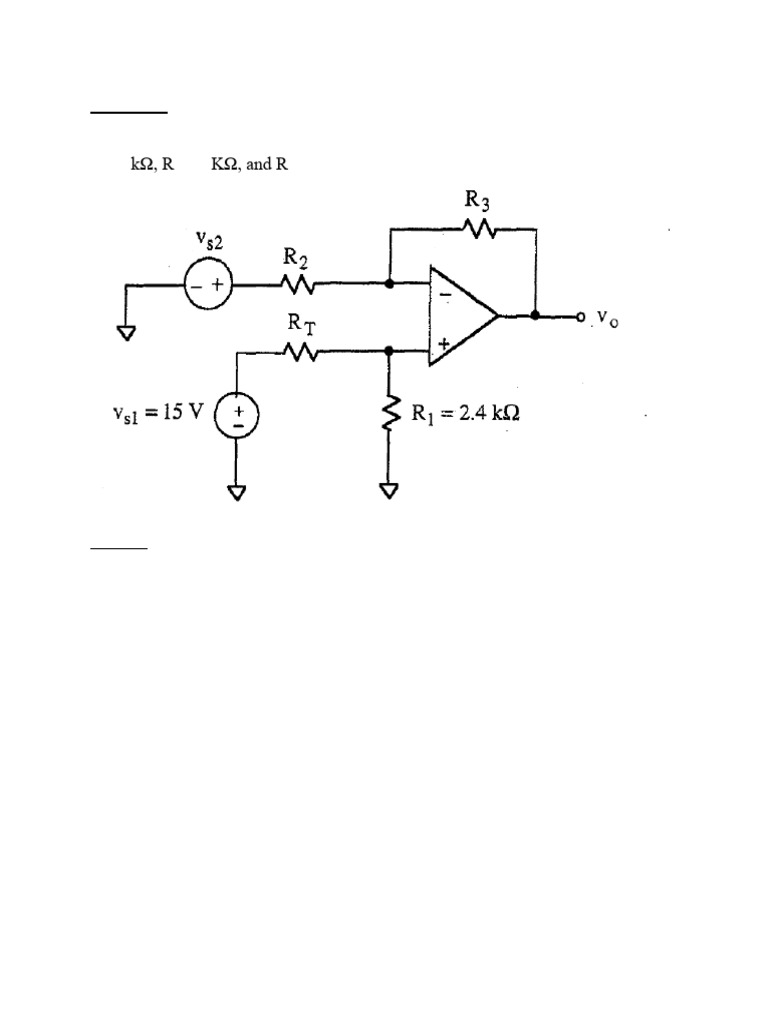 Op Amp Circuit Analysis Problems | PDF | Operational Amplifier | Amplifier
