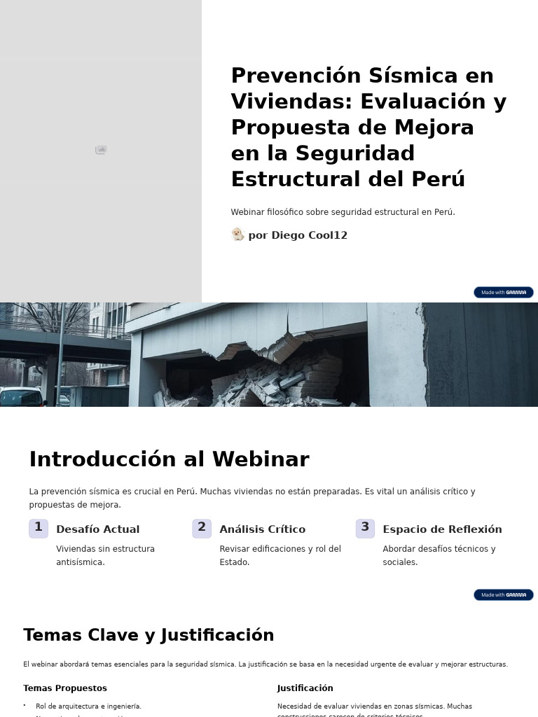 Mejora de Seguridad Sísmica en Perú | PDF | Valores | edificio