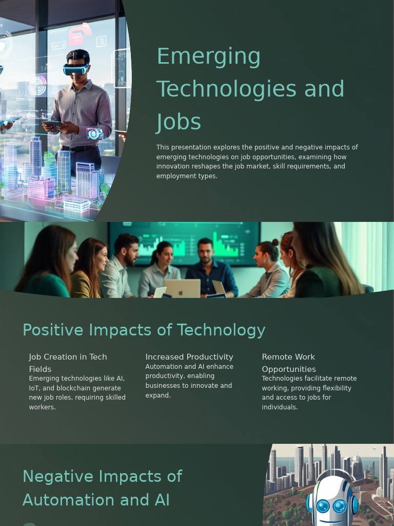 Emerging Technologies and Jobs | PDF | Automation | Employment