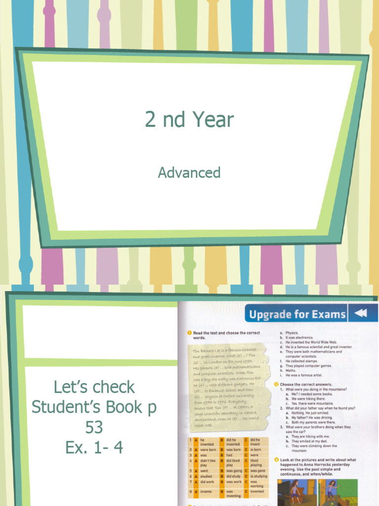 2 ND Year Advanced Week 17 | PDF