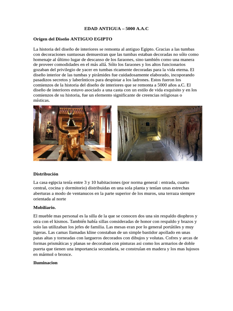 Diseño de Interiores a lo Largo de la Historia | PDF | Mueble | Diseño ...