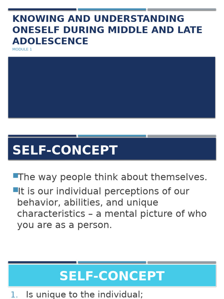 Understanding Self-Concept in Adolescence | PDF | Self Concept | Self ...