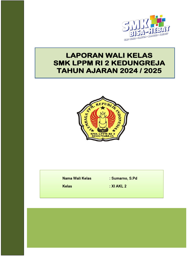 Laporan Wali Kelas SMK LPPM RI 2 Kedungreja | PDF