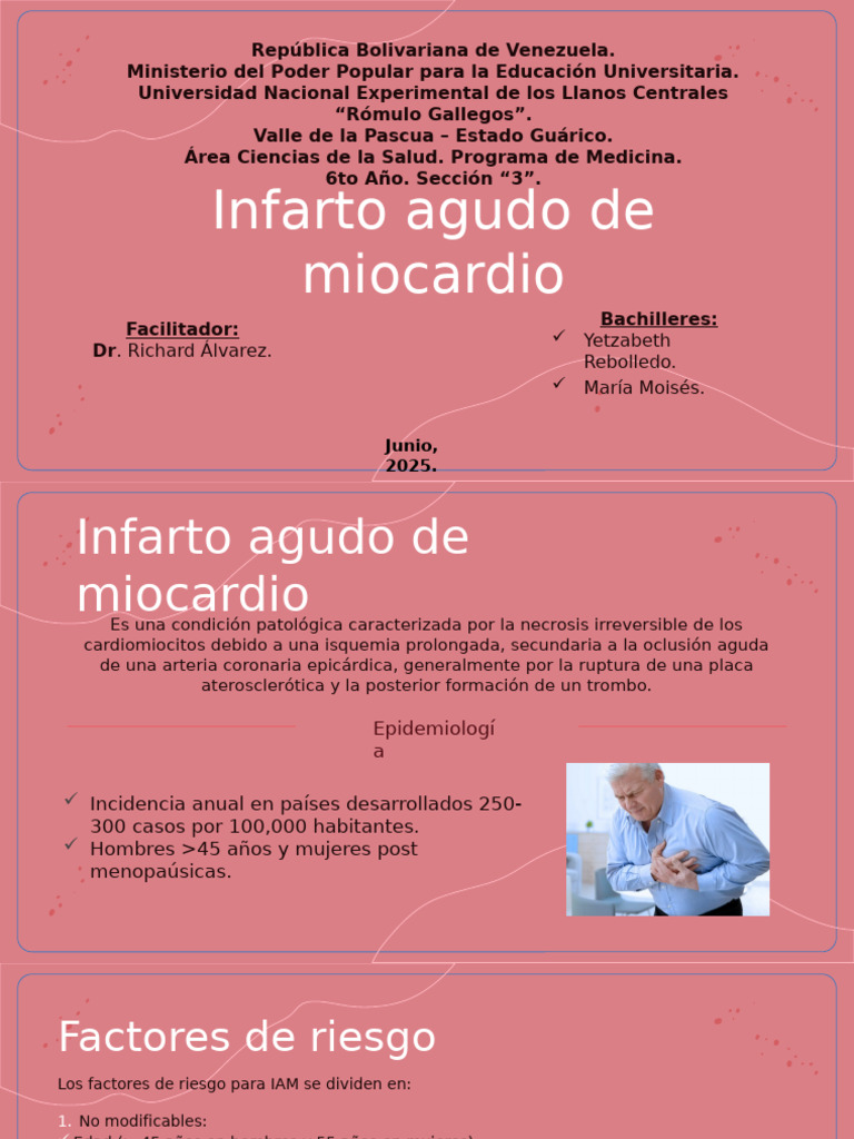 Iam Med Interna | PDF | Infarto de miocardio | Aterosclerosis