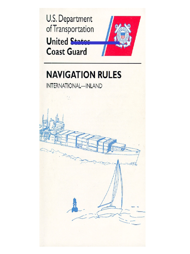 International Vs Inland Rules of The Road | PDF | Traffic | Ships