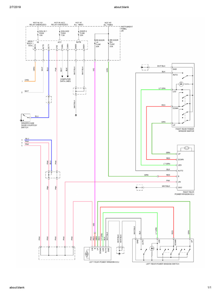 Chapter 13 - 30. Power Window System - 2010 and 2011 Models (2 of 2) | PDF