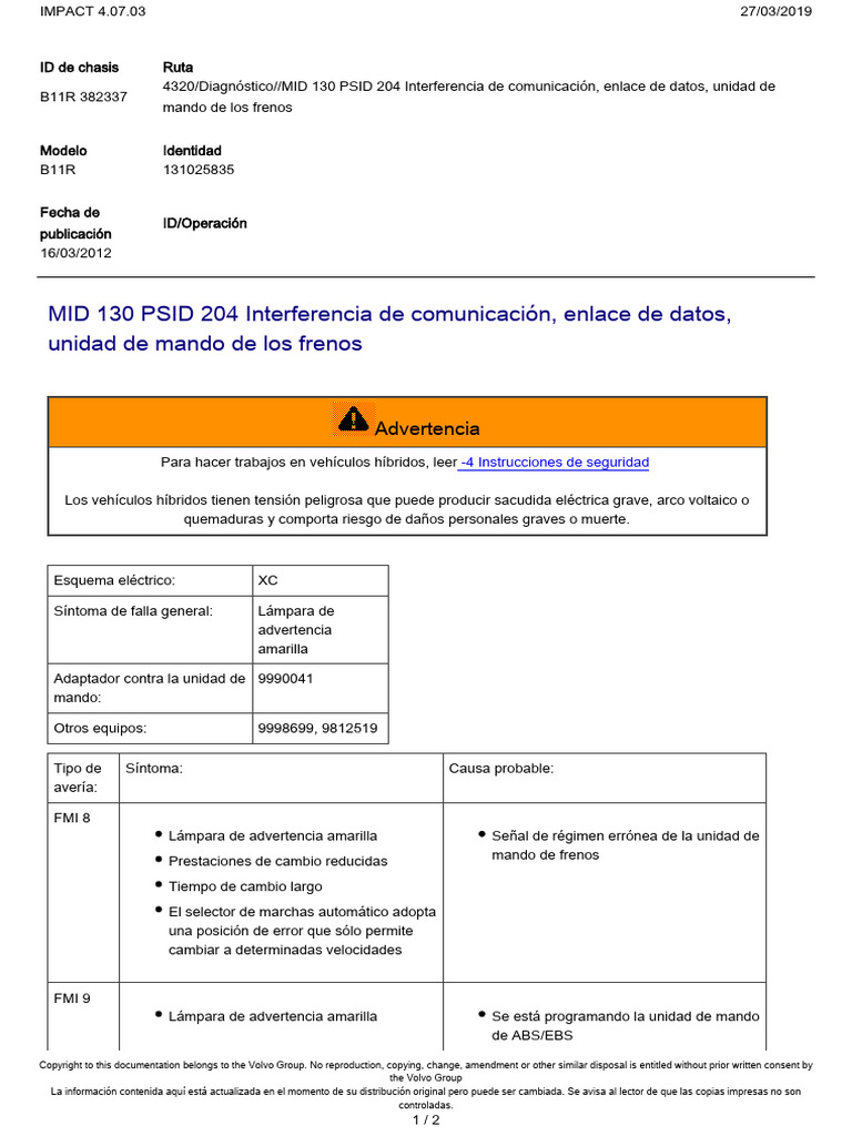 Mid 130 Psid 204 | PDF | Vehículos | Tecnología de vehículos