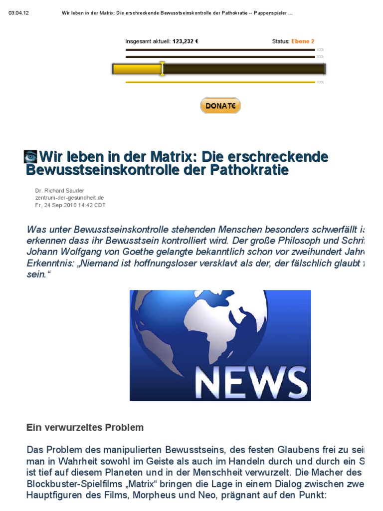 Wir Leben In Einer Matrix Beweise