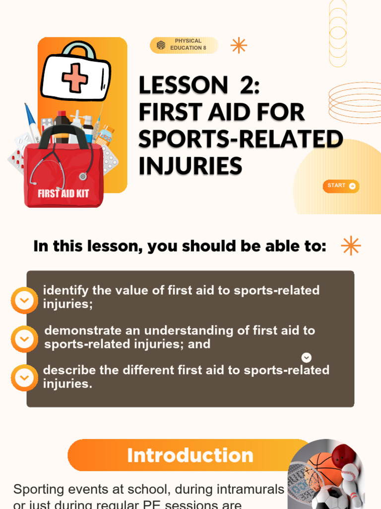 First Aid for Sports Injuries Guide | PDF | Diseases And Disorders ...