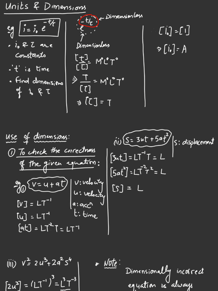 L1 Units and Dimensions | PDF