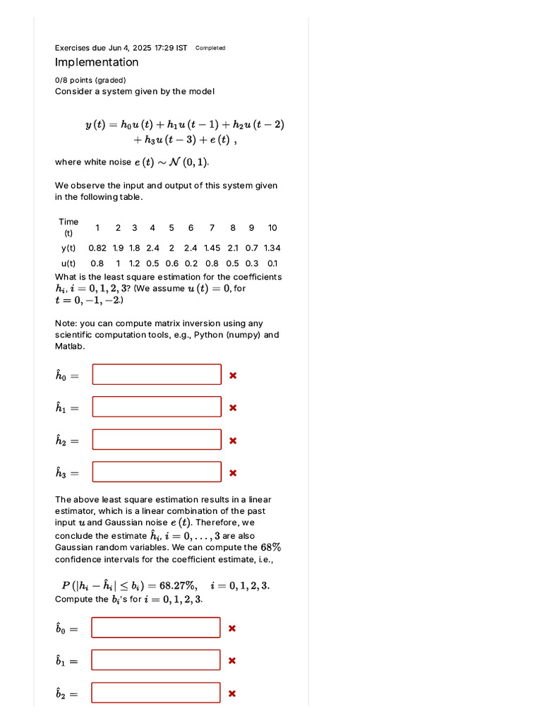 Lecture 3 - Regression and Least Squares Estimation - Module 1 ...