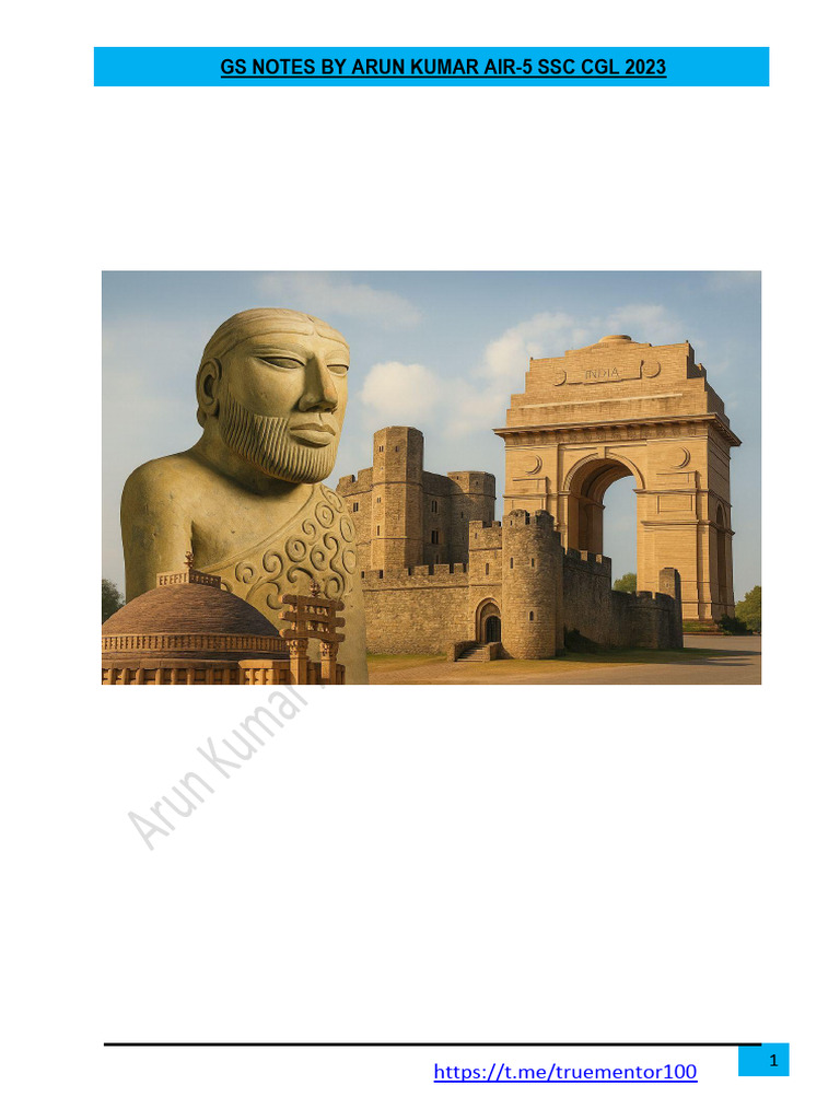 Complete History Notes for SSC CGL | PDF | Indian Religions | Asia