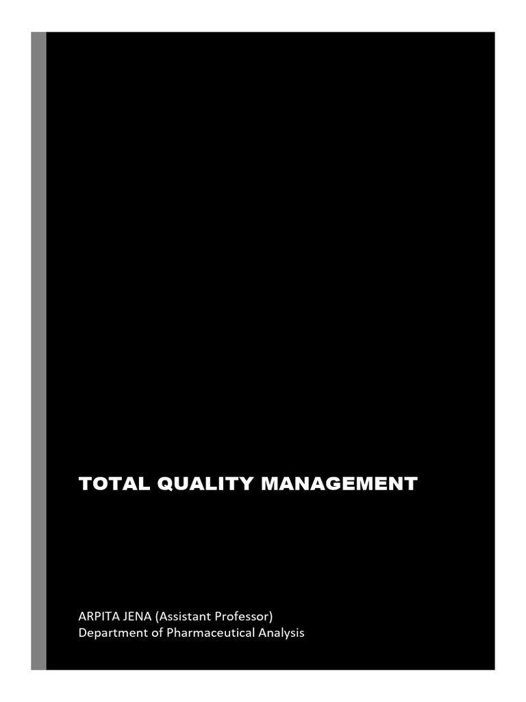 Total Quality Management PDF | PDF | Quality (Business) | Quality ...