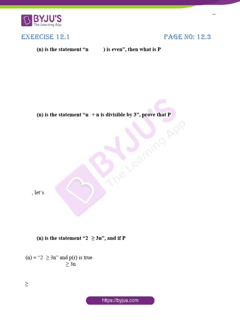 Class 11 Maths Induction Solutions | PDF | Mathematics