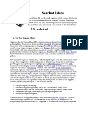 Sarekat dagang islam diganti menjadi sarekat islam pada tanggal 10 september 1912 dengan maksud…