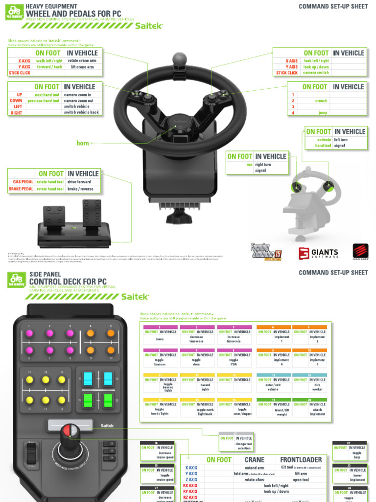 Farm Sim Set Up Sheets | PDF