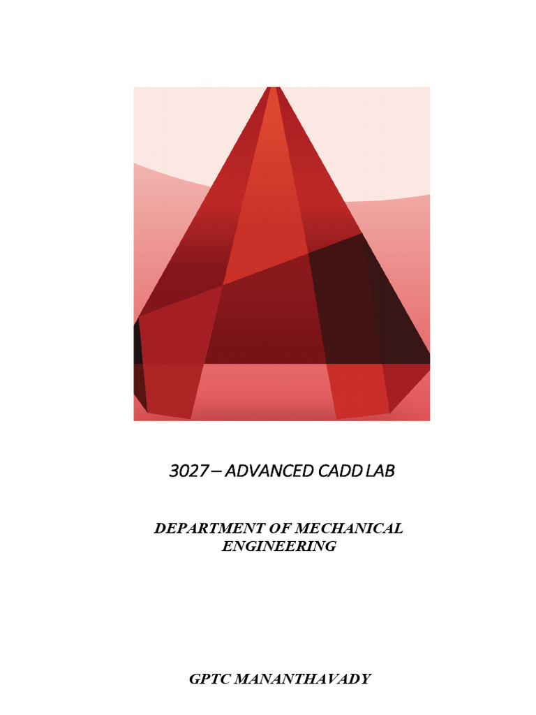 3027 - Cadd Lab Manuals3 | PDF | 2 D Computer Graphics | Ellipse