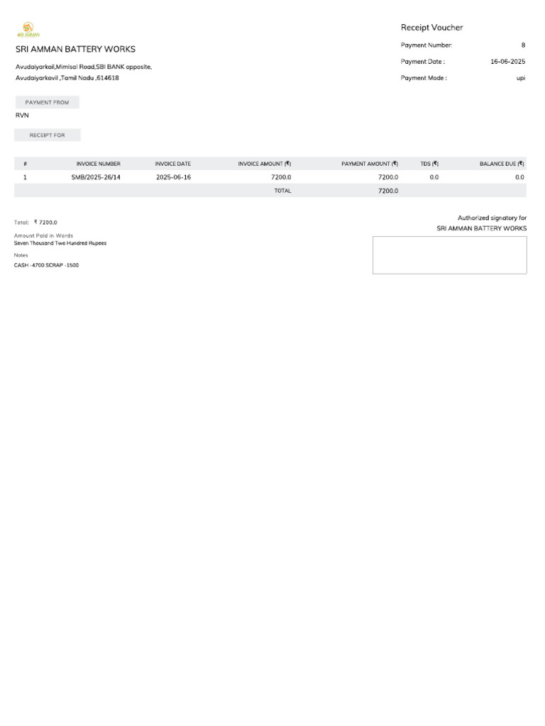 8 Payment - in RVN 1 | PDF