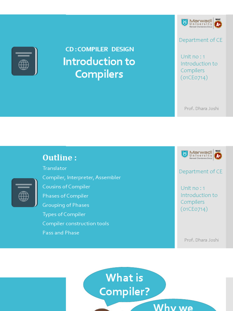 Introduction to Compilers Overview | PDF | Compiler | Parsing