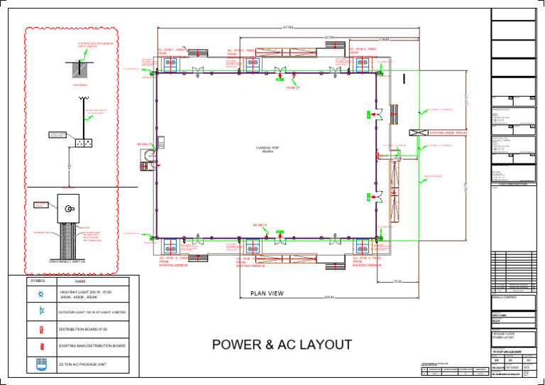 1tb01100 100f10 Amb c3 GF SDW El 10002 Prayer Tent (30x40) Power Layout ...