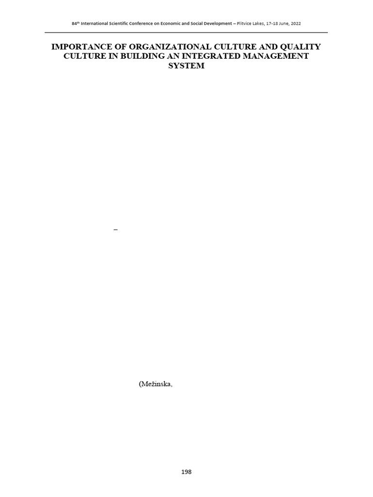 Importance of Organizational C | PDF | Organizational Culture | Leadership