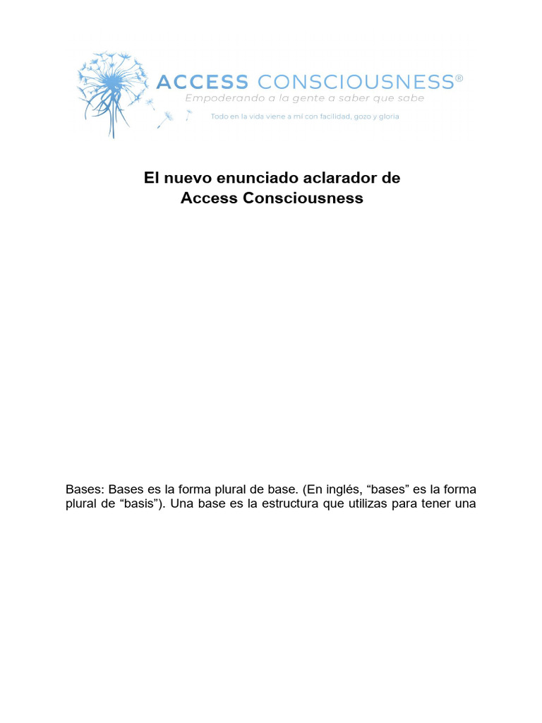 Handout New Clearing Statement November 2024 v3 SPANISH A4 | PDF