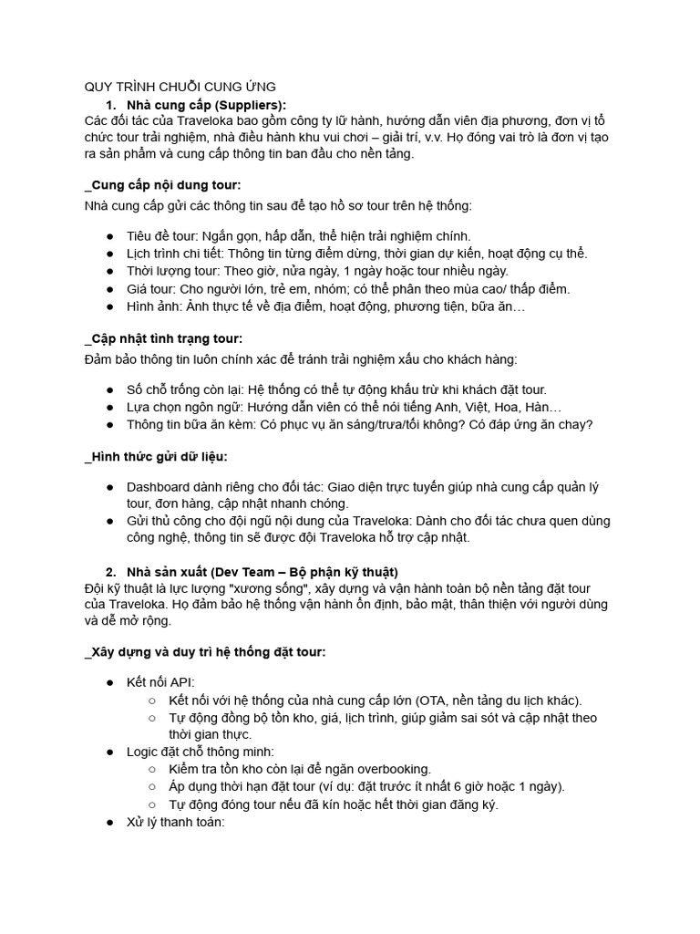 Supply Chain Manegement - Project 1 -Phần 2 | PDF