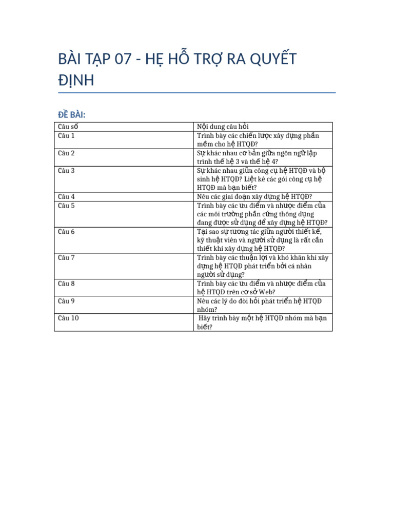 Bai Tap 07 HTQĐ DangBang | PDF