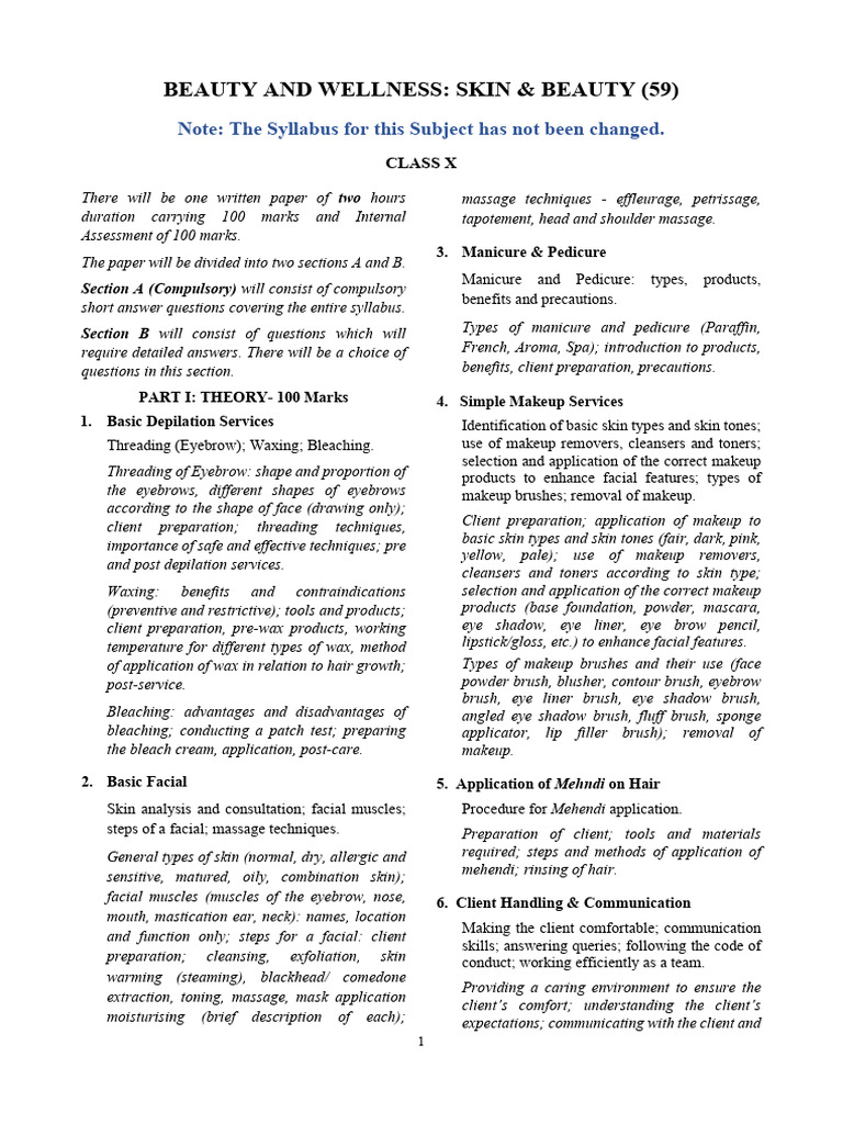 Beauty and Wellness (Skin and Beauty) | PDF | Cosmetics | Eyebrow