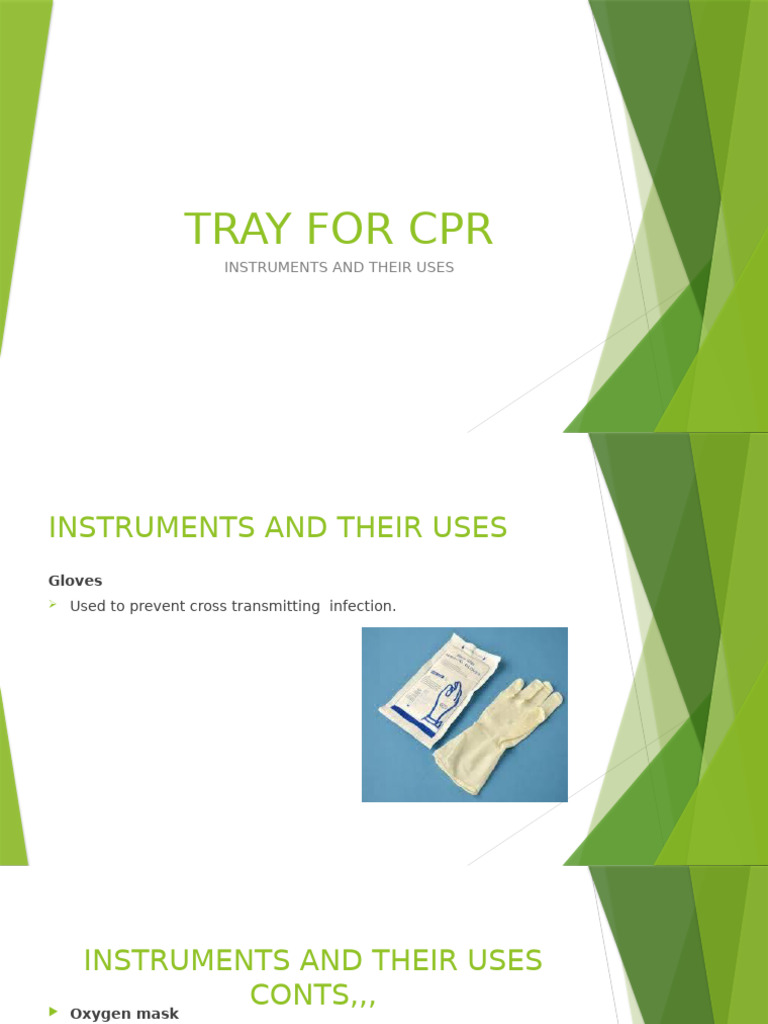 Tray For CPR | PDF