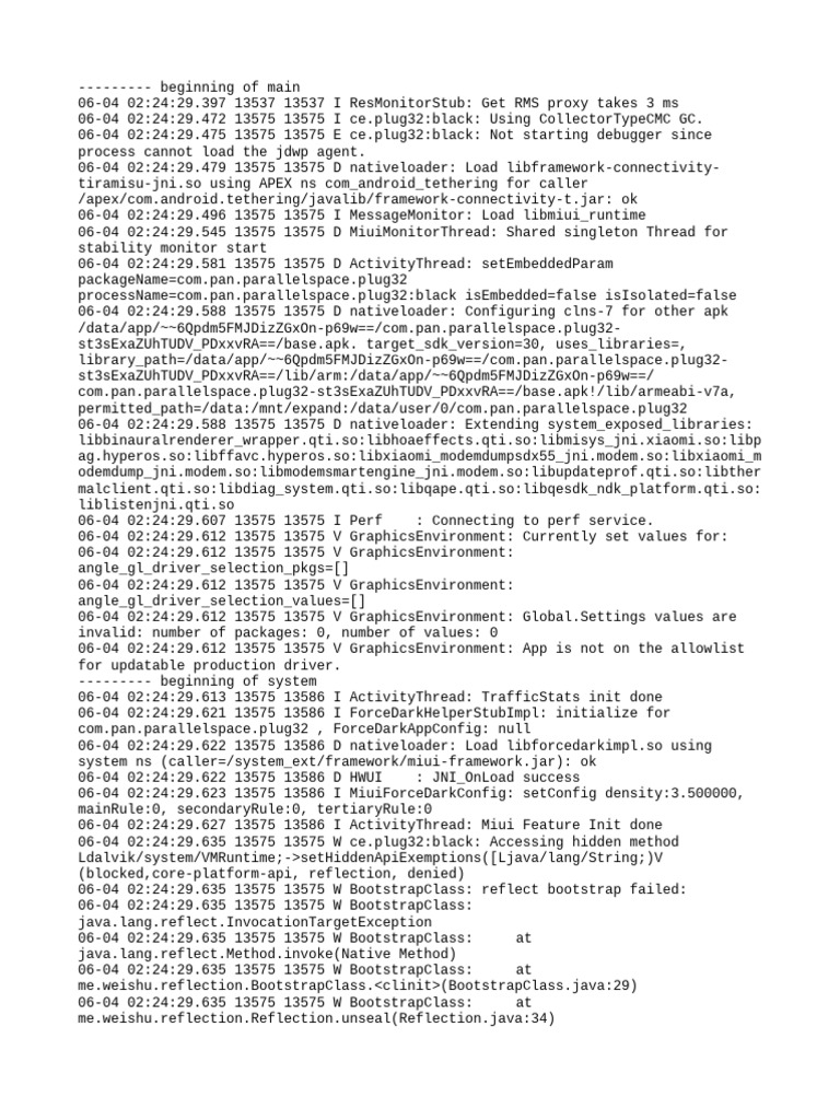 Android App Debugging Logs Analysis | PDF | System Software ...