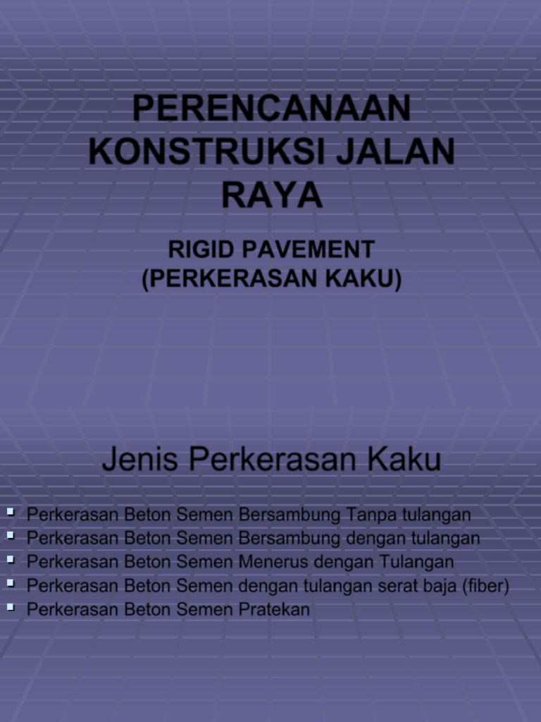 Perencanaan Konstruksi Jalan Rigid | PDF