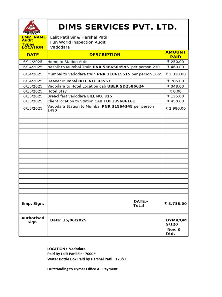 Vadodara Audit Expense Report 2025 | PDF