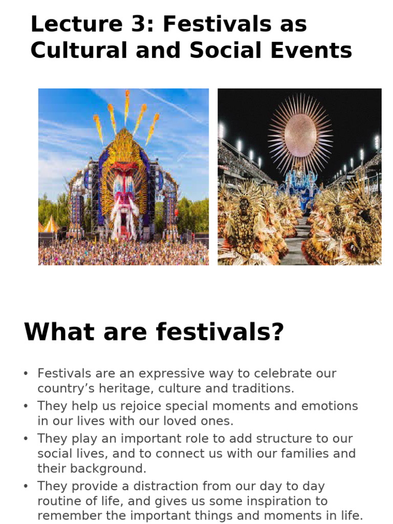 Understanding Festivals: Culture & Impact | PDF | Festival ...