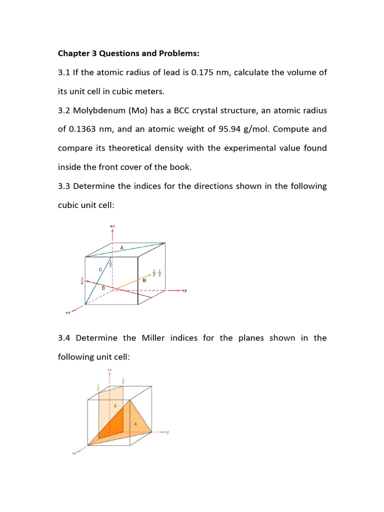 Chapter 3 Questions and Problems | PDF