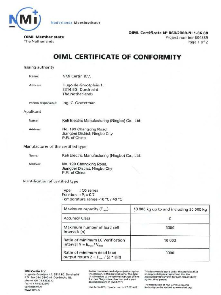 Oiml Qsa | PDF