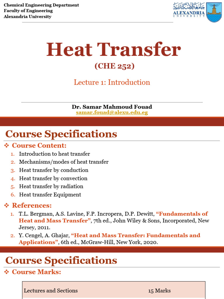 HT Lecture1 | PDF | Heat Transfer | Thermal Conduction