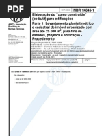 NBR 14645-1 Elaboração projeto As Built para edificações