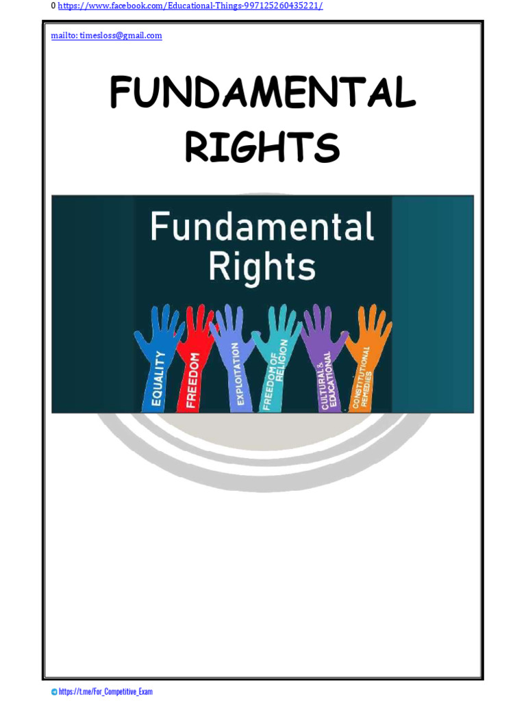 Overview of Fundamental Rights in India | PDF | Writ | Writ Of Prohibition