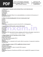 NFSU B.Sc.-M.Sc. Forensic Science Syllabus 2024 | PDF | Crime Scene ...