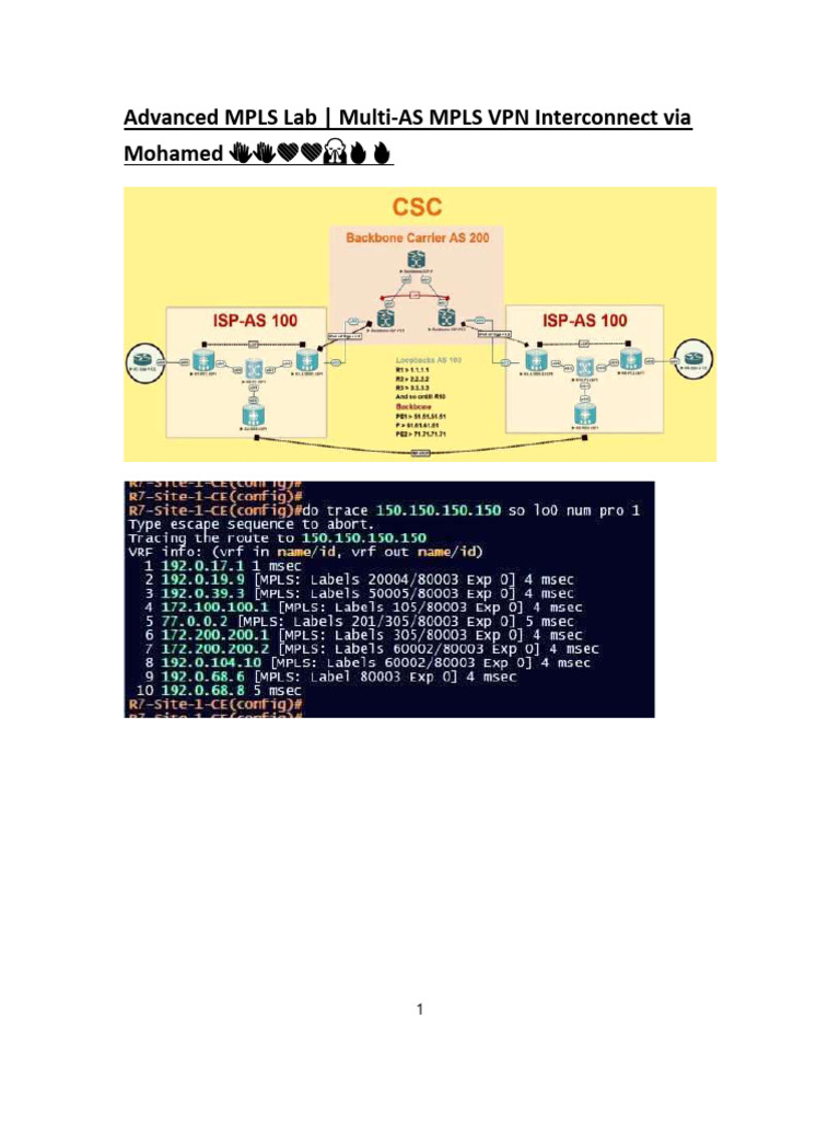Advance MPLS Lab | PDF