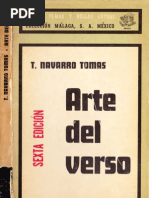 Tomás Navarro Tomás, Arte del verso, 1975.