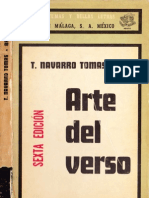 Tomás Navarro Tomás, Arte del verso, 1975.