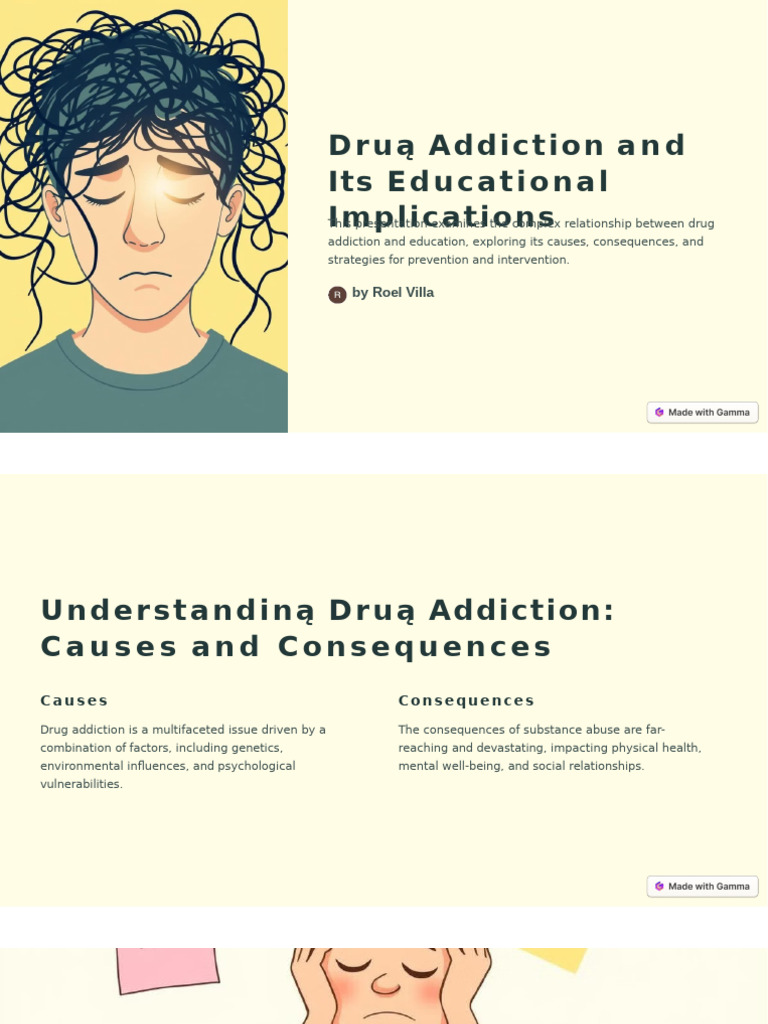 Drug Addiction and Its Educational Implications | PDF | Substance Abuse ...