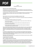 Fine and Kinney Risk Assessment Guide | PDF