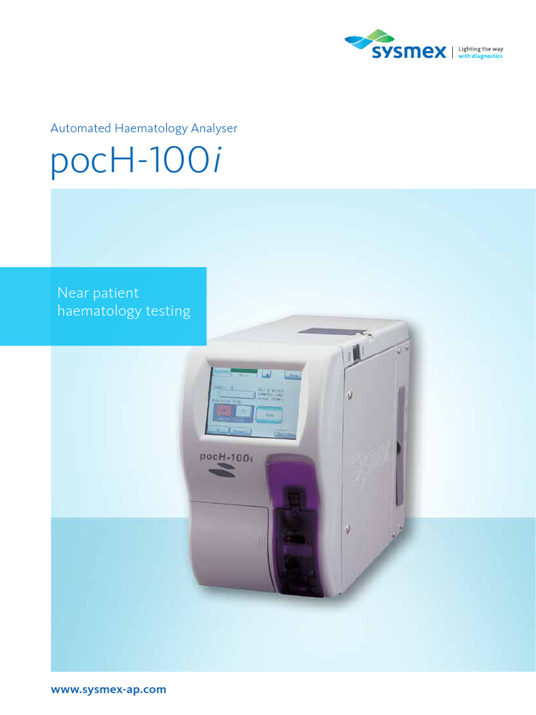 Sysmex pocH-100i Haematology Analyser | PDF