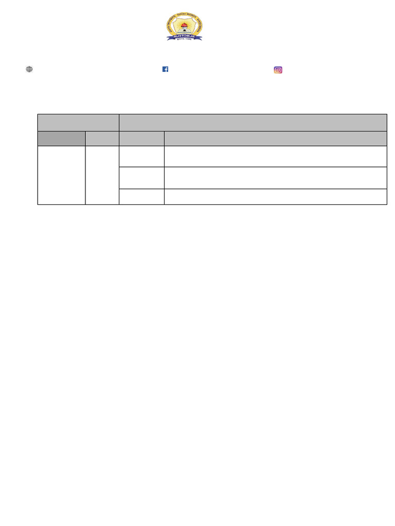 Term 1 - Grade 3 Home Assignment No 1 | PDF